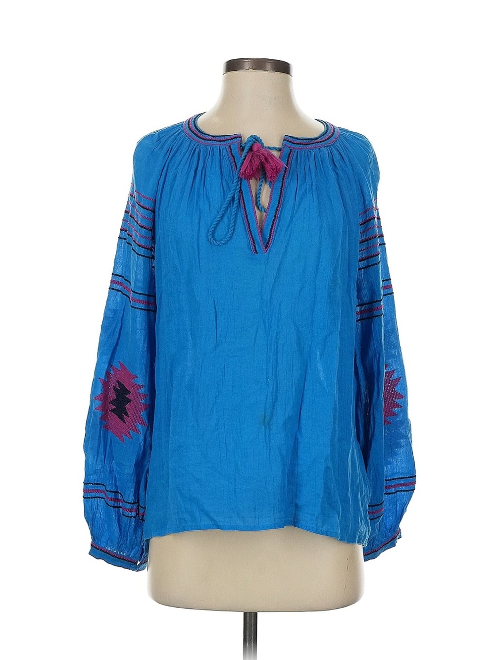 Maeve long sleeve 100% cotton blouse size M